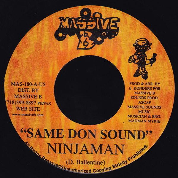 

7inch Record NINJAMAN - Same Don Sound MAS180 Massive B 2000 US Reggae, Ska & Dub Used