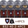 Medieval Castle Soldier Figures Building Blocks Knight Orc Warrior Dragon Wolf Animals Battle Flags Accessories Bricks Toys Boys