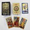 Set di Carte Tarocchi Impermeabile con Foglia d'Oro, Stampa a Colori Completi e Istruzioni di Gioco