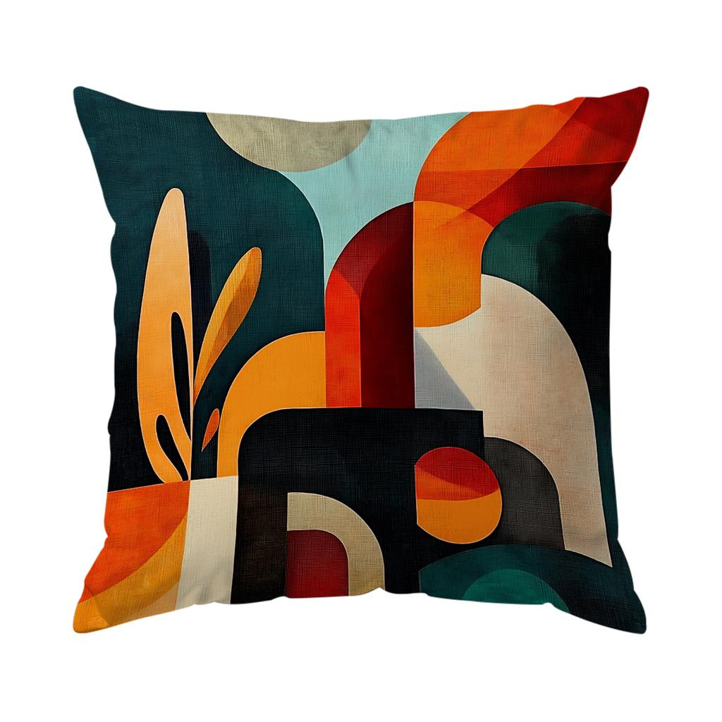 Abstrakte Kunstformen Kissenbezug Bedrucktes Polyester 40/45/50cm Dekokissenbezug Dekokissenbezug für Sofa Heimdekoration