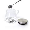 ForLife Glass Teapot, Heat-Resistant, 532ml Capacity, Holds 3 Cups, Includes Tea Strainer Lid, Easy One-Hand Pour, Microwave and Dishwasher Safe, Not