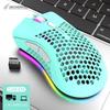 Rechargeable Gaming Mouse USB 2.4G Wireless RGB Light Honeycomb Gaming Mouse Desktop PC Computers Notebook Laptop Mice