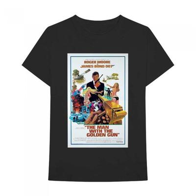 James bond Unisex-Erwachsene „The Man With The Golden Gun“-Poster-T-Shirt