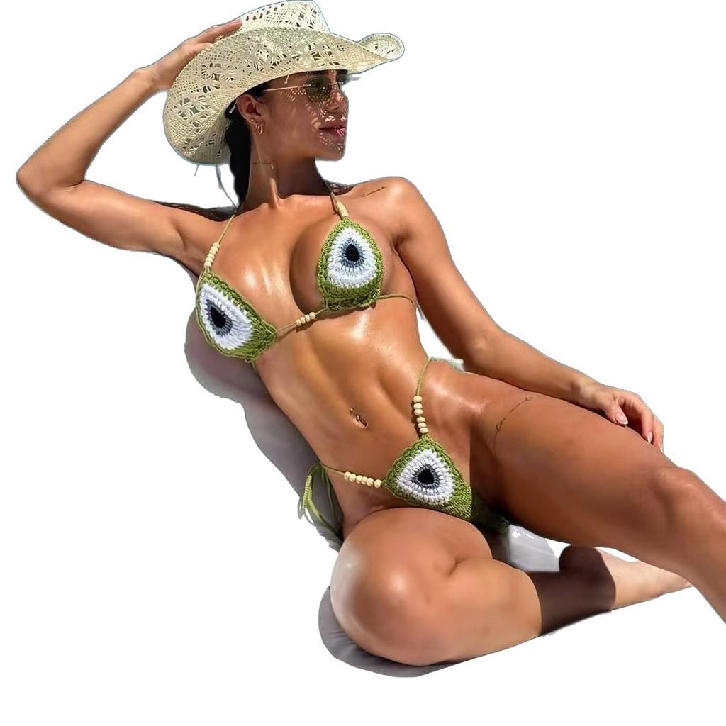 Neuer Strand Sexy Bikini Handgewebter Split Badeanzug für Frauen