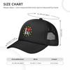 I Love Eurovision  Rainbow Pattern Mesh Baseball Caps Snapback Fashion Baseball Hats Breathable Casual Casquette Outdoor Unisex