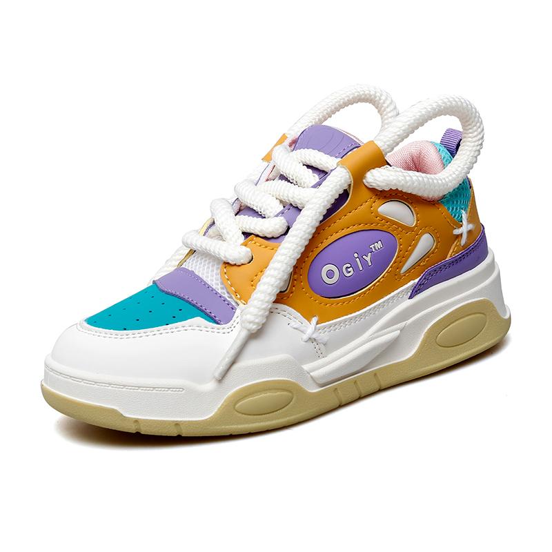 

Женская спортивная обувь Модная толстая спортивная обувь Повседневная обувь на весну и осень Женские роскошные кроссовки Женские туфли на плоской подошве 42