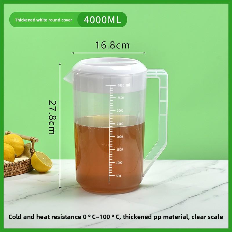 Plastikowy Czajnik na Zimną Wodę, Czajnik Domowy o Dużej Pojemności, Odporny na Wysoką Temperaturę Czajnik na Zimną Wodę ze Skalą
