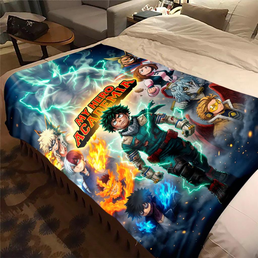 Hero Academia Anime Blanket Soft Comfortable All Seasons Suitable Sofa Office Nap Travel Festive Gift