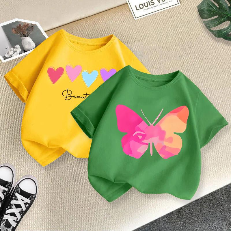 Children T-shirt Kids Clothes Tshirt Tops Tee Boys Girls Baby Tee 2-13Y Kid T Shirt