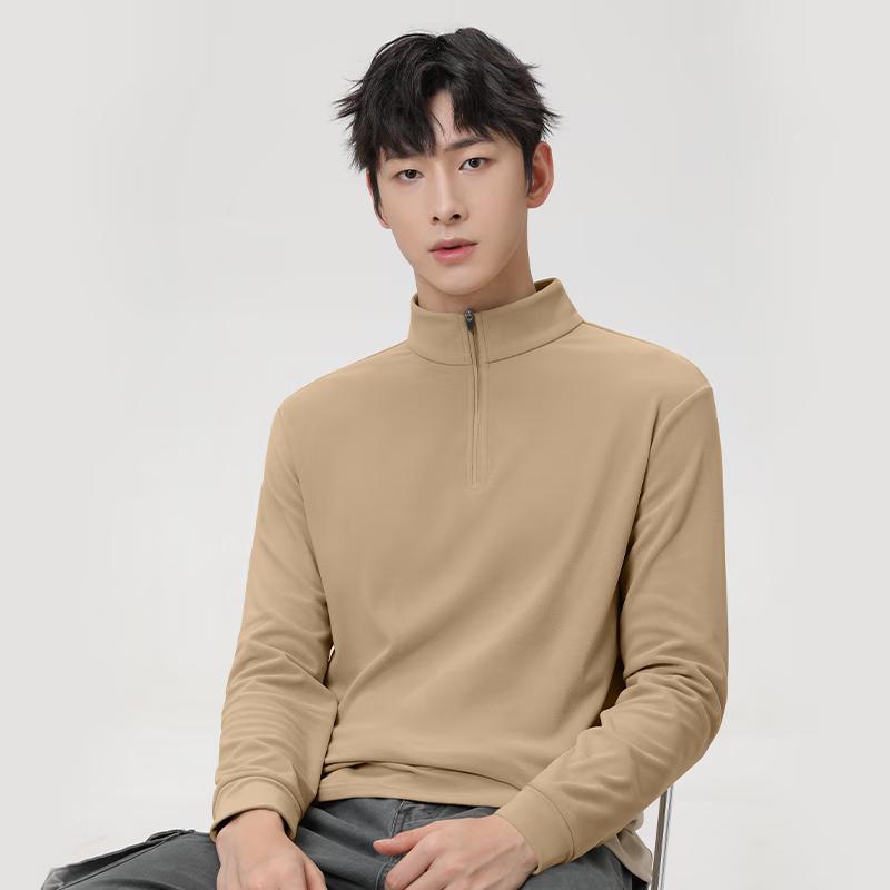 Mark Huafei Men's Warm Fleece Long Sleeve T-Shirt