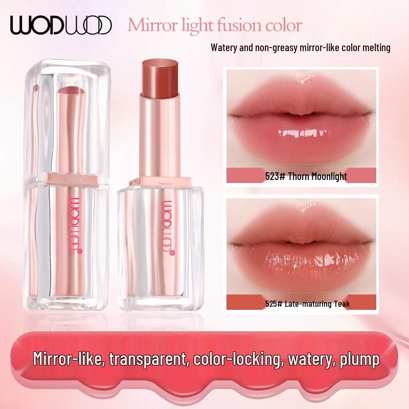 WODWOD Crystal Jelly Lipstick: Long-lasting, Glossy, Natural Plump Lips with Whitening Effect
