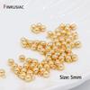 20PCS/lot 3mm/4mm/5mm 14K Gold Plated Charms Pendants for Necklace Bracelet Jewelry Making Charm DIY Fittings
