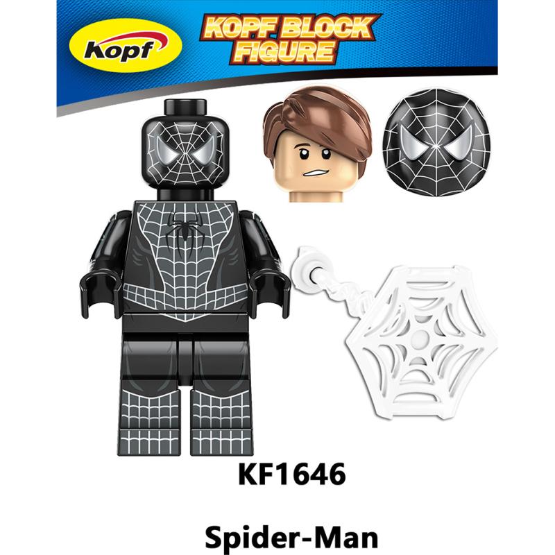 

Building Blocks Minifigure Toy Super Hero Series Iron Spider-man Green Goblin Dr. Octopus Assembled KF1646