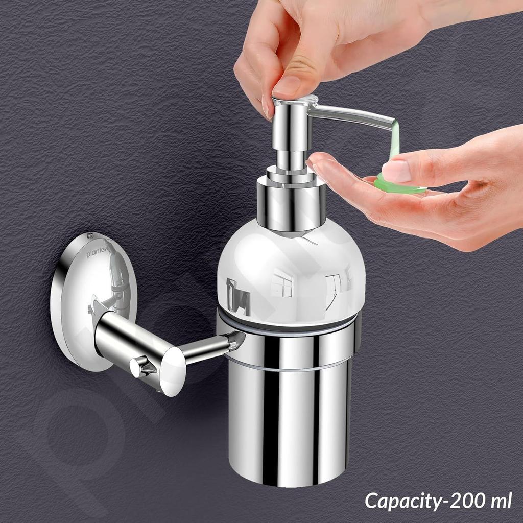 Grade Stainless Steel Silver Wash Basin Handwash Holder/Wall Mounted Dispenser/Bathroom Accessories - Oreva (Chrome)