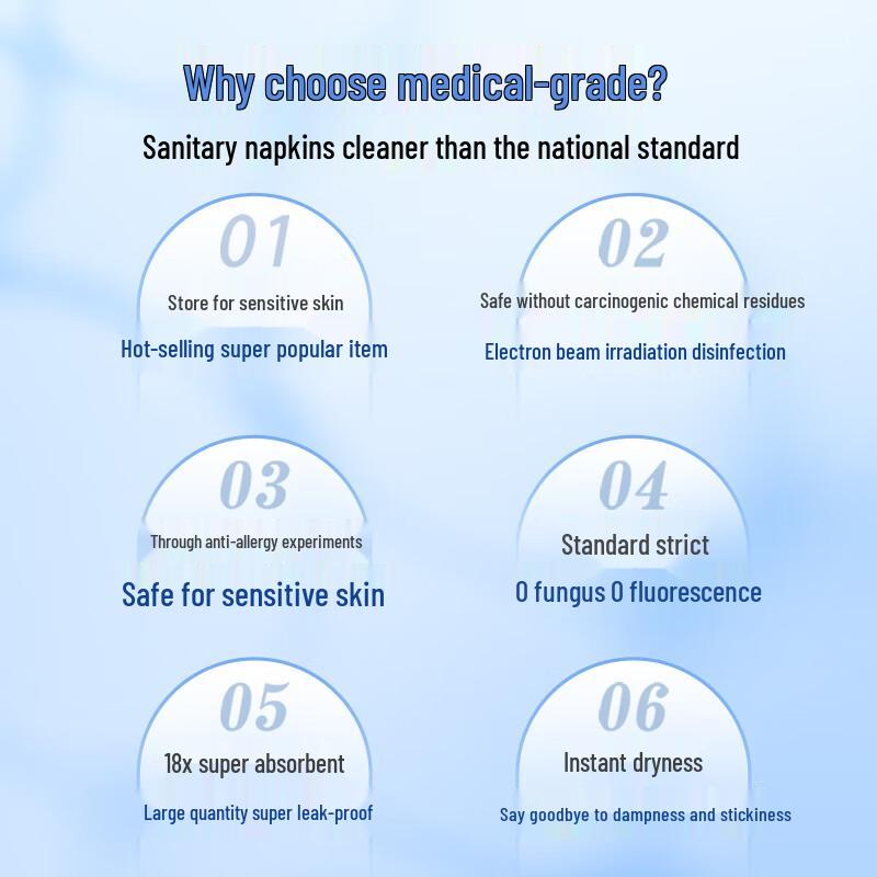Beishute Super Absorbent Night Use Sanitary Napkins