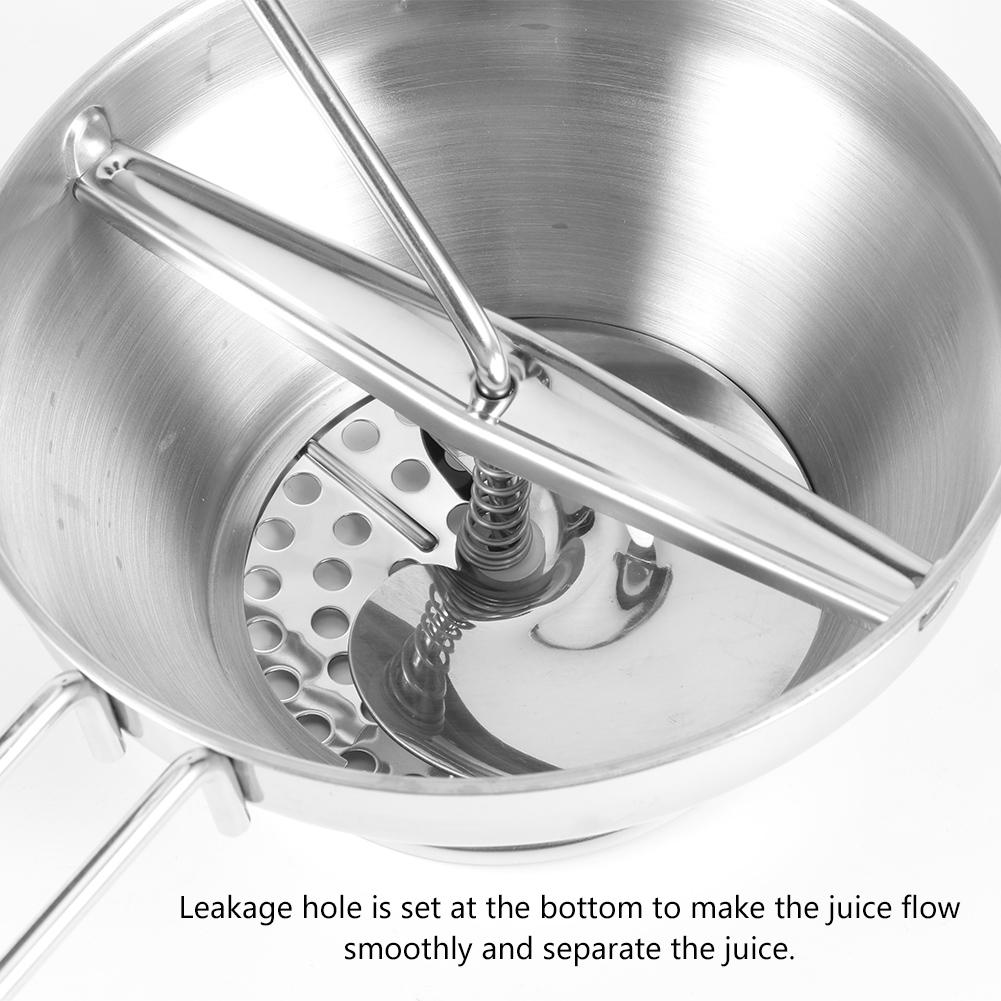 Multifunctional Manual Food Mixer Stainless Steel Salad Vegetable Fruit Blender for Kitchen