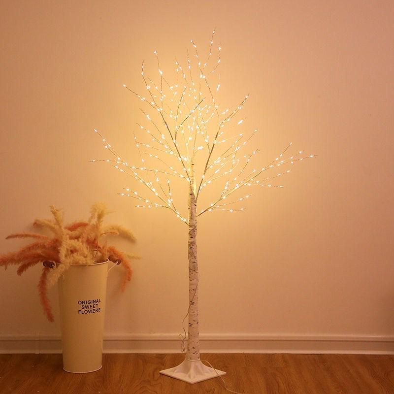 LED Copper Wire Tree Lights - Illuminated Birch Atmosphere for Christmas Home Decor