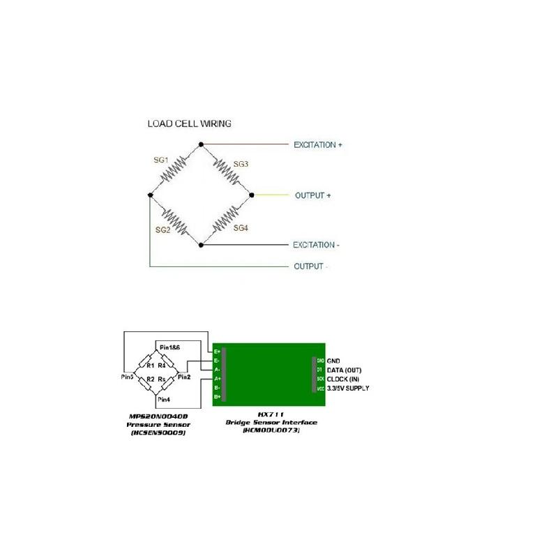 Load Cell Weight Sensor 1KG 2KG 3KG 5KG 10KG 20KG HX711 AD Module Aluminum Alloy Weighing Pressure Sensor Electronic Scale
