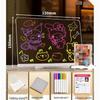 Glow-in-the-Dark Luminous Erasable Drawing Board for Kids - DIY Acrylic Learning Night Light