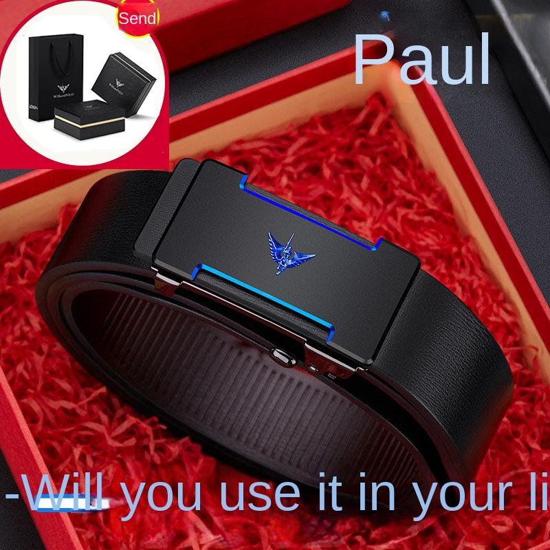 Kaiser Gürtel Herren Echtes Leder High-End-Automatikschnalle Tragen Reines Rindsleder Gürtel Business Junge Hosen Flut