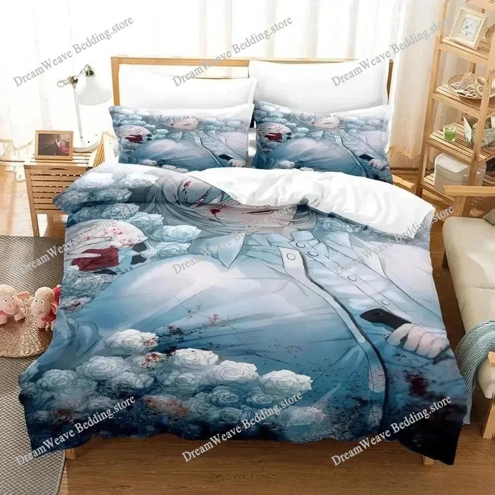 3D Printed Anime Akudama Drive Bedding Set Duvet Cover Bedroom Comforter Single Twin King _Size Quilt Cover Home Textiles