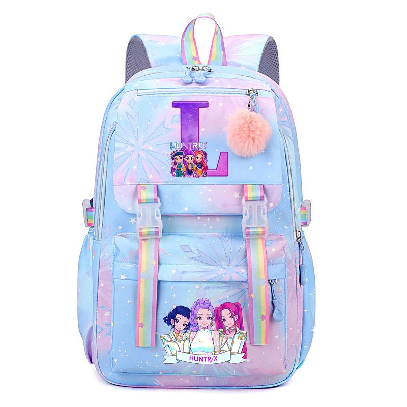 Kpop Demonunter Kids Backpack College Wind Large Capacity Student School Bag