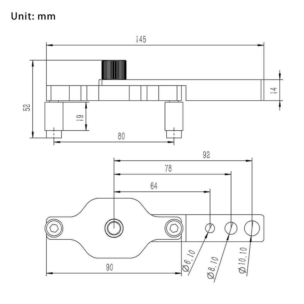 Dowel Drill Joinery Kits 6/8/10mm Drill Bushings for DIY Furniture