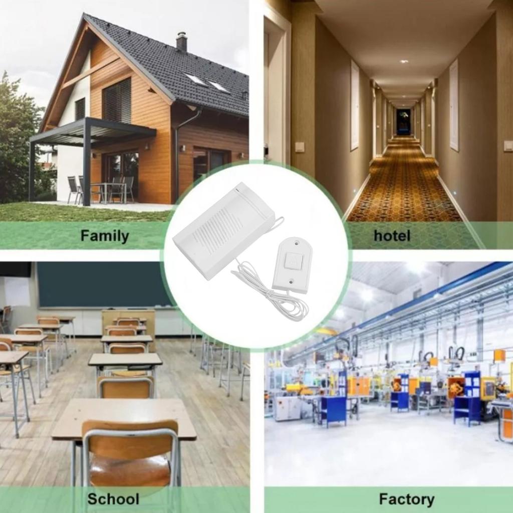 1KS Zvonkový Zvon Mechanický Drátový Zvon Ruční Zvon Ding Dong Vítejte Hosty S Vodičem Pro Domácí Hotelový Systém Řízení Přístupu