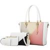 Xiaoyan Women's 4-Piece Color-Block Handbag Set