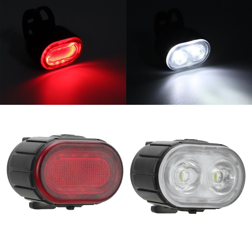Bike Light Front and Back USB Rechargeable Bicycle Headlight Tail Light Set Outdoor Night Riding Lighting Equipment
