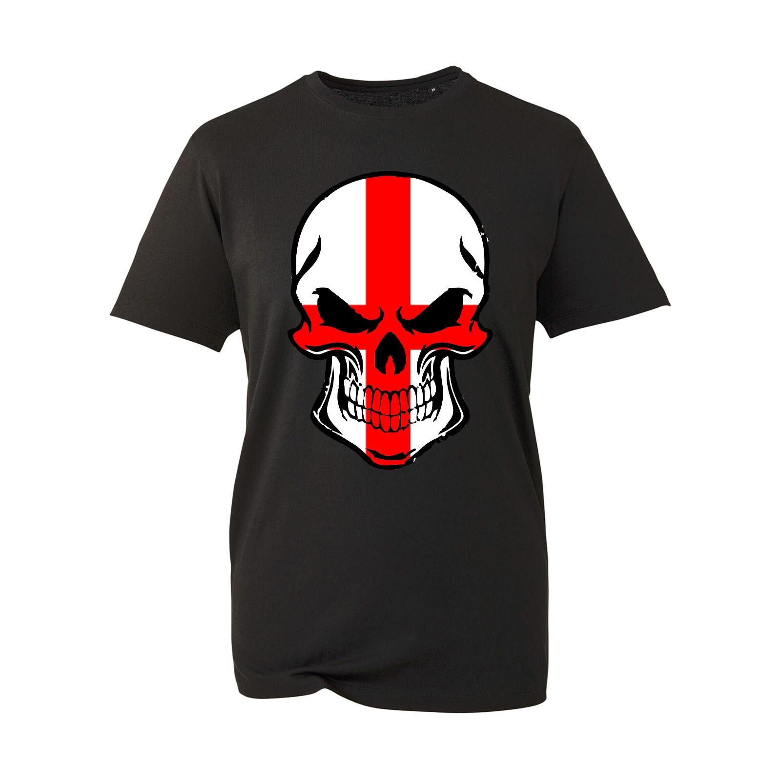 England Skelton T Shirt Proud English, St. George s Day flag skelton Football XL