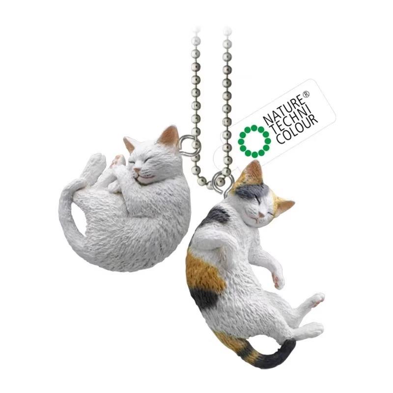 Simulated Sleeping Position Cat Pendant Gashapon Playthings Adorable Action Model Model Ornaments Pendant Toys 4cm to 5cm