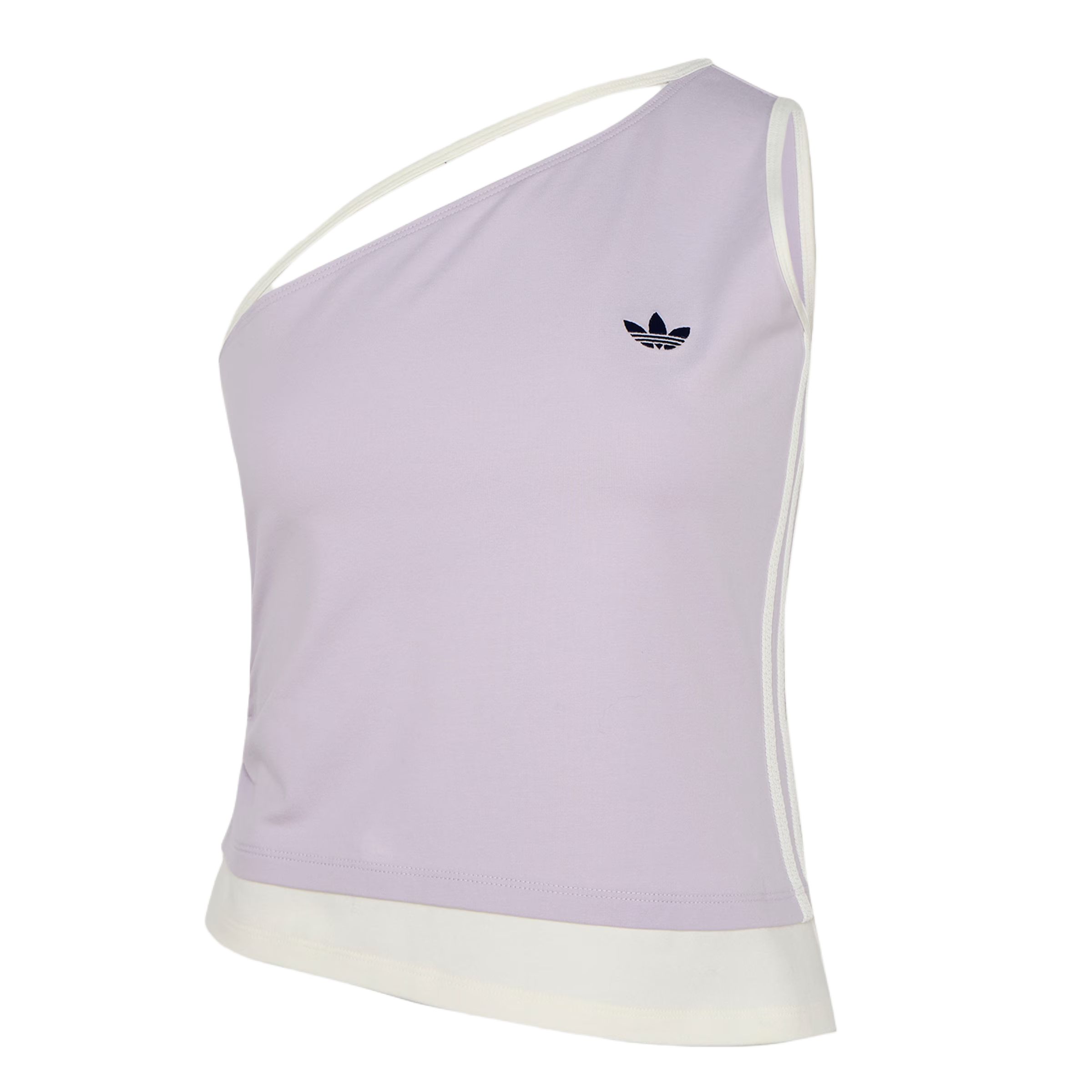 Adidas Originals Knitted One-Shoulder Sports Striped Fitted Vest Women tops KY5697 XL