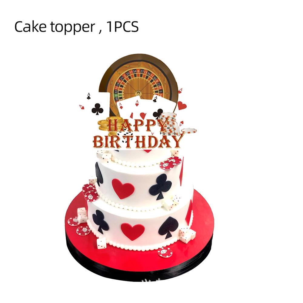 

Casino Party Set: Poker Spades Banner, Cups, Napkins & Cutlery