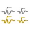 1 Stück Edelstahl L-Form Nasenknochen-Stecker Damen Schlangen-Design Nasenring Labret Lippenring Nasenpiercing Körperschmuck Geschenk
