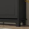 Narrow Shoe Storage Cabinet, Slim Shoe Cabinet with 4 Flip Drawers, Adjustable Shelves for 16 Pairs of Shoes, Black