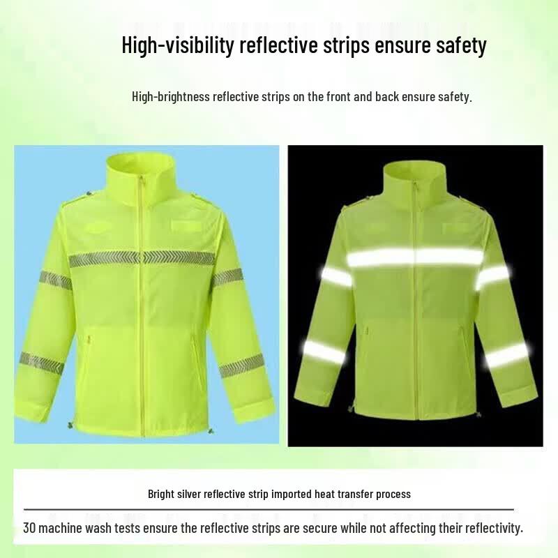 LILIYANANET High-Visibility Reflective Summer Safety Jacket