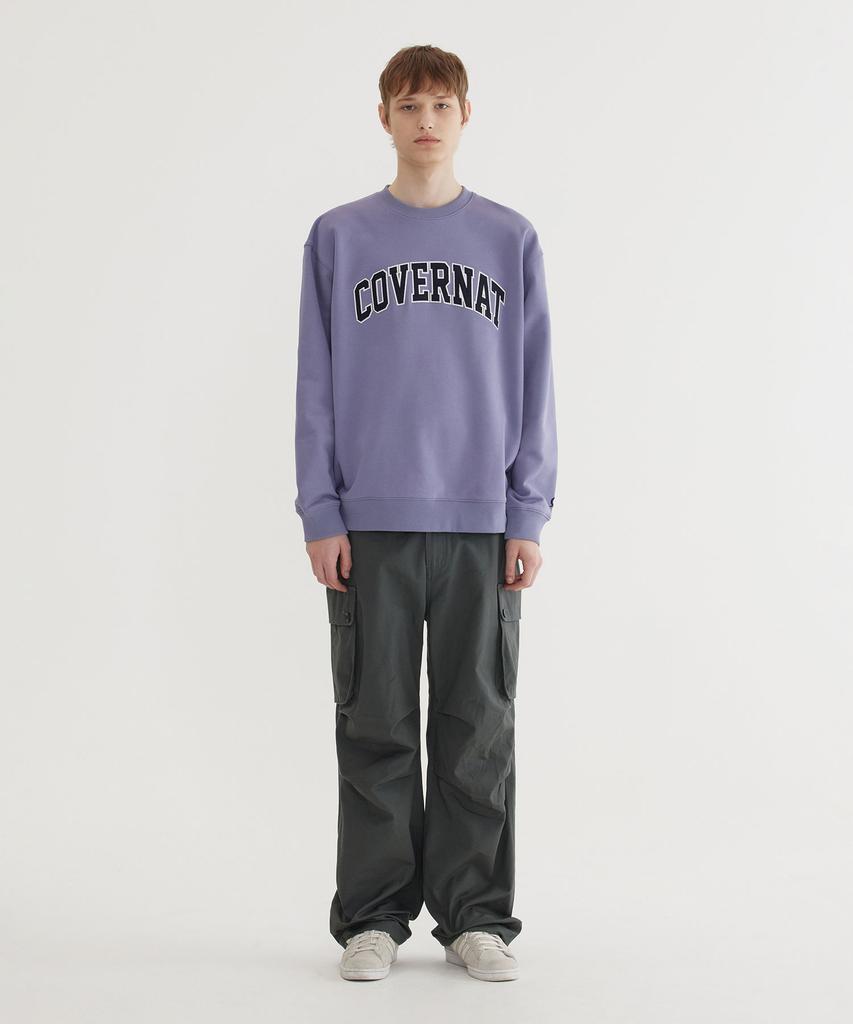 COVERNAT Arch Logo Sweatshirt Purple