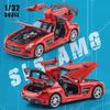 Mercedes Benz SLS AMG Supercar Simulation Druckguss & Spielzeugfahrzeuge Sounds & Licht Pull Back Car 1:32 Legierungskollektionsmodell
