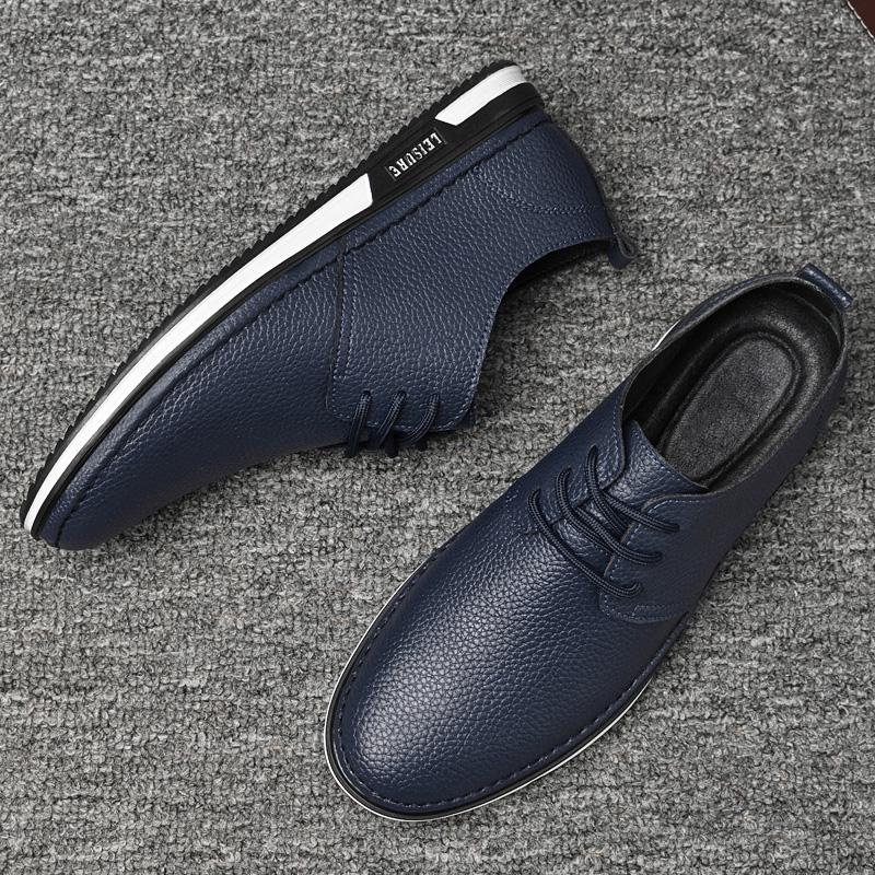 Handgefertigte Herren Sommerschuhe Mode Freizeitschuhe Atmungsaktive Herren Sneaker Echtes Leder Herren Freizeit Laufschuhe Outdoor Schuhe