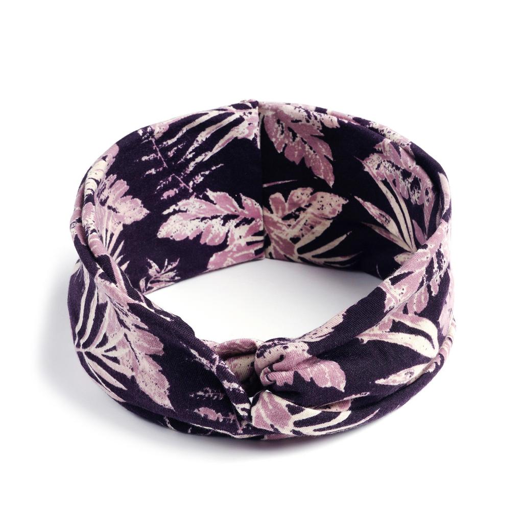 Bohemian Cross Knotted Headband Gypsy Yoga Sports Headband Wide Female Stretch Headband