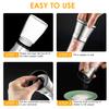 Salt and Pepper Grinder Refillable Coarseness   304 Stainless Steel Salt and Pepper Mill Shakers With Lid Seasoning Jar Holder Container