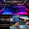 2IN1 Dynamic Neon Car Ambient Lighting Dreamcolor Acrylic LED Interior Strip Light RGB for Tesla Model 3/Y/S/X Decorative Lamp