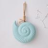 Nautical Wooden Conch Ornament with Hemp Rope Summer Ocean Beach Hanging Decoration for Farmhouse Hawaiian Tropical Party Supplies