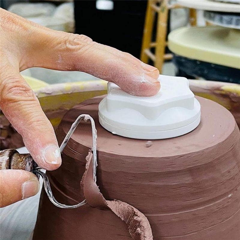 AEE4-Pottery Clay Turntable Accessory Pottery Clay Spinner Tool Set For Potters Artists Clay Throwing Trimming Tool