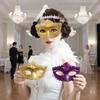 1 Stück Venezianische Maskerade Maske Damen Augenmaske Cosplay Abschlussball Requisiten Nachtclub Gesichtsmaske Partybedarf Zubehör
