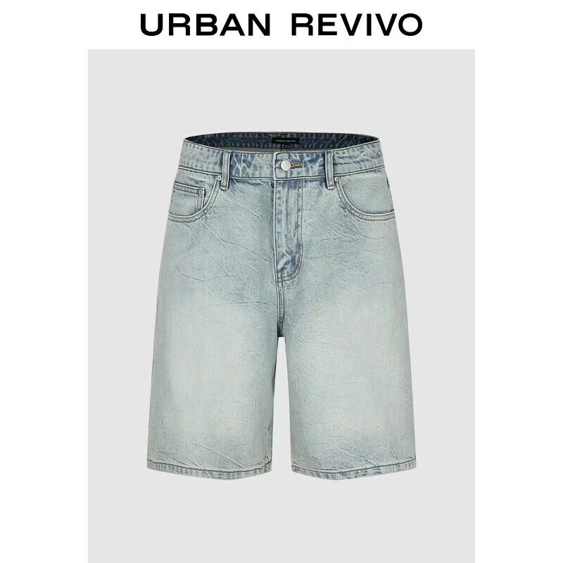 Men s Washed Distressed Denim Shorts 34