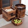 Walnut Wood Snack Tray: Dried Fruit, Nuts, Candy Organizer for Home & Office