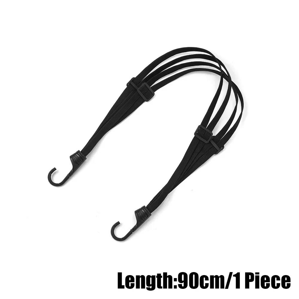 Motorcycle Stretchable 60cm/90cm Elastic Rope with Hook Back Seat Adjustment Helmet Fixed Protection Strap Motorbike Accessories