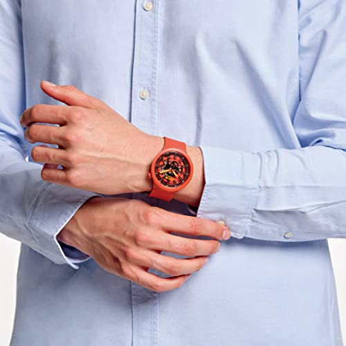Swatch Open Hearts Big Bold Watch, SB01R100, Red